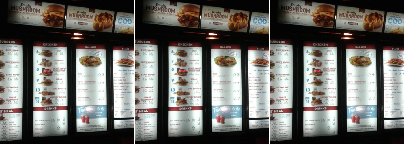 Wendy's Menu