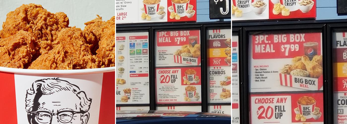 KFC Menu