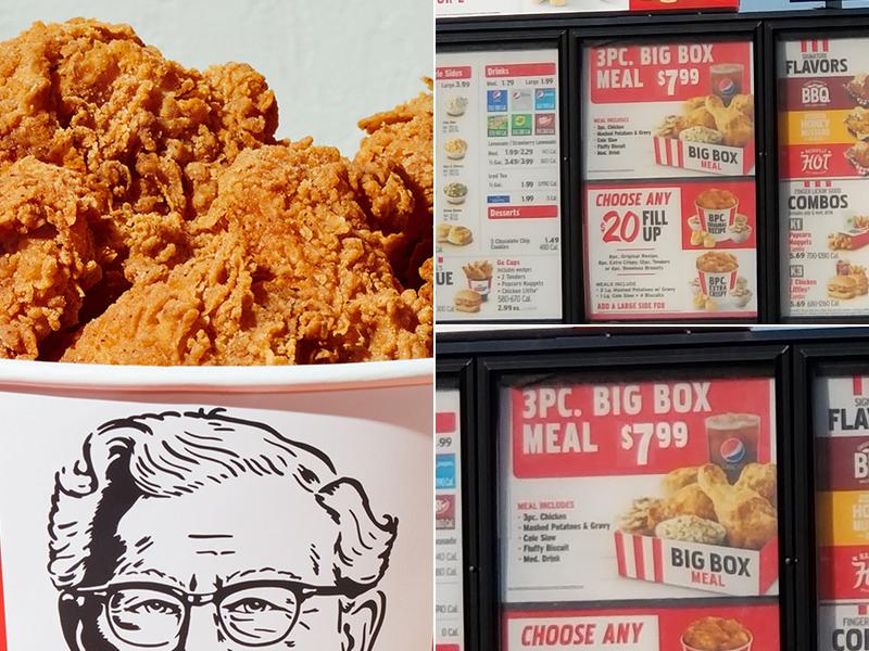 KFC Menu