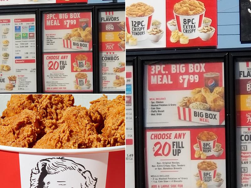 KFC Menu