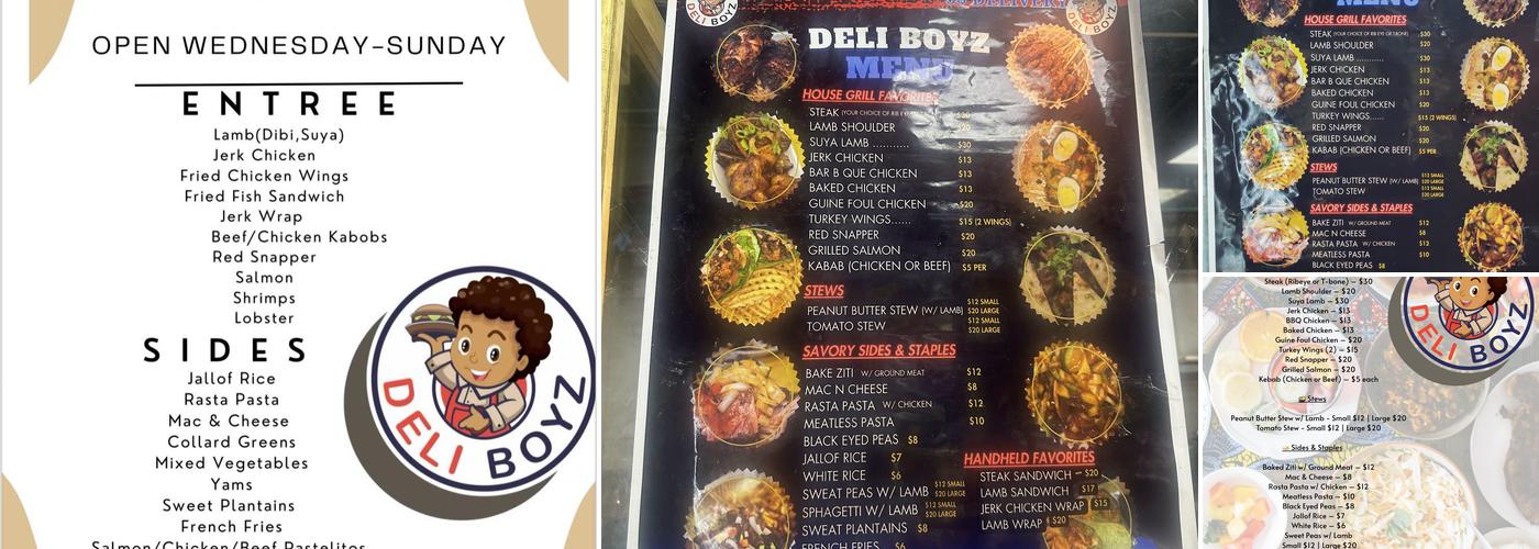 Deli Boyz Menu