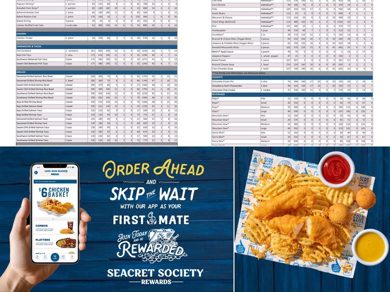 Long John Silver's Menu