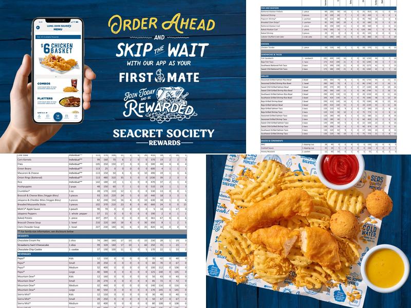 Long John Silver's Menu