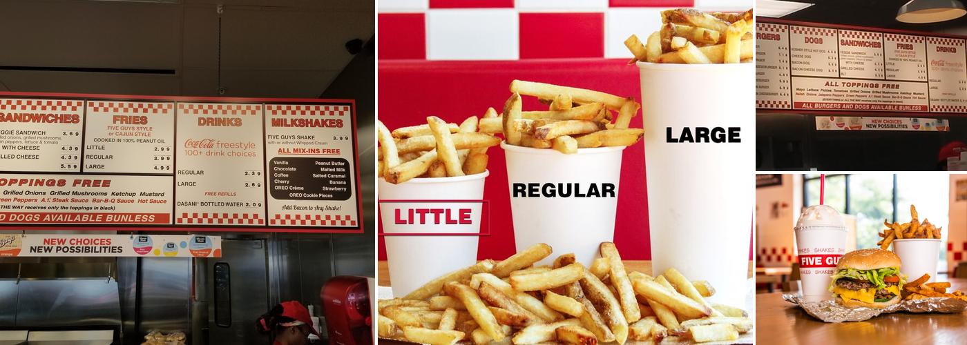 Five Guys Menu