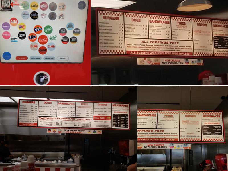 Five Guys Menu