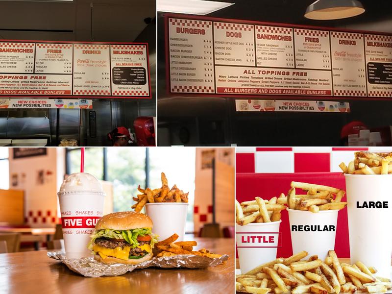 Five Guys Menu