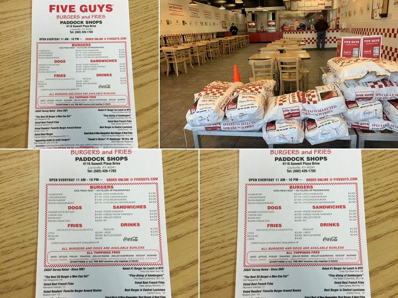 Five Guys Menu