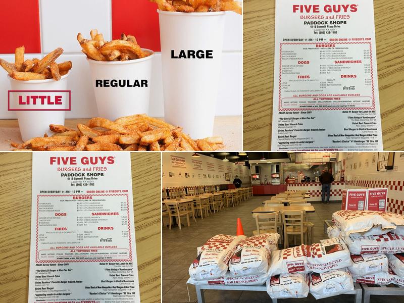 Five Guys Menu