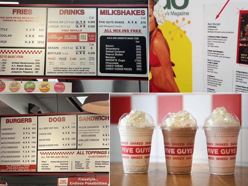 Five Guys Menu