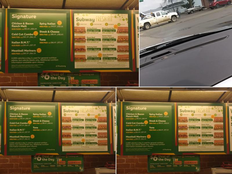 Subway Menu