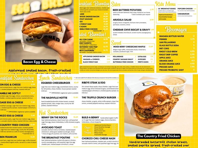 EggBred Menu