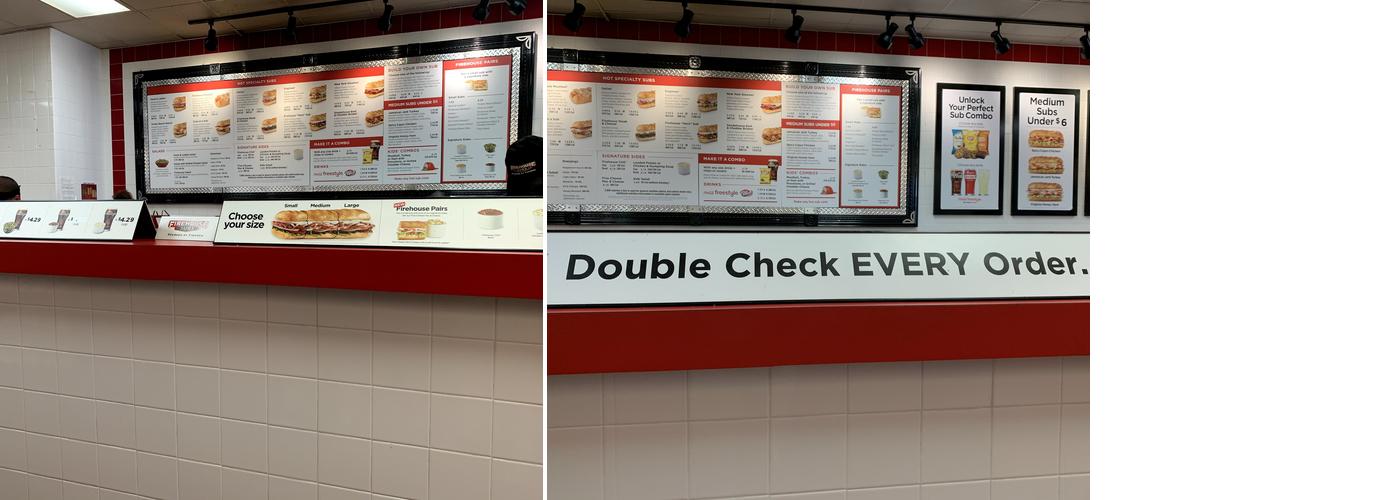 Firehouse Subs Hurstbourne Parkway Menu