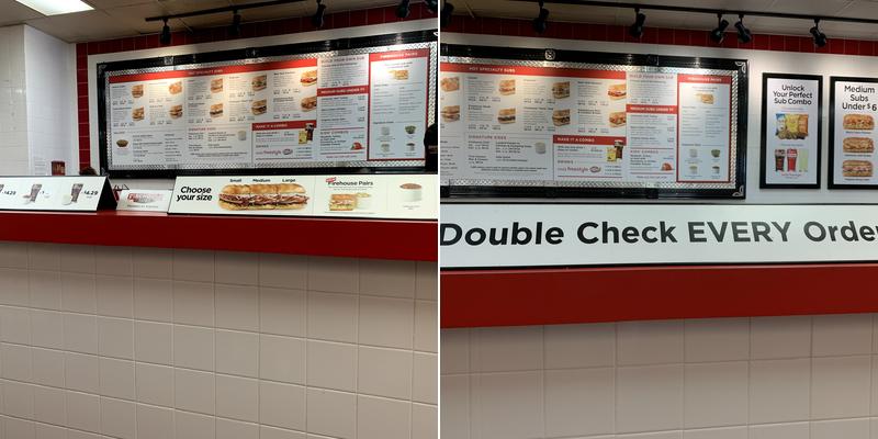 Firehouse Subs Hurstbourne Parkway Menu
