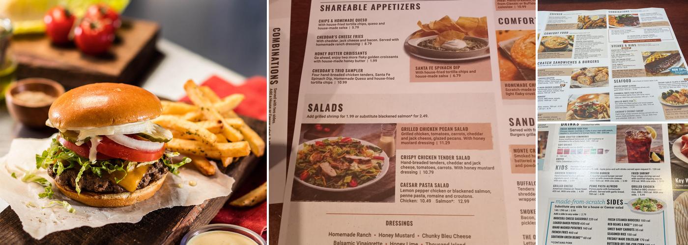 Cheddar's Scratch Kitchen Menu