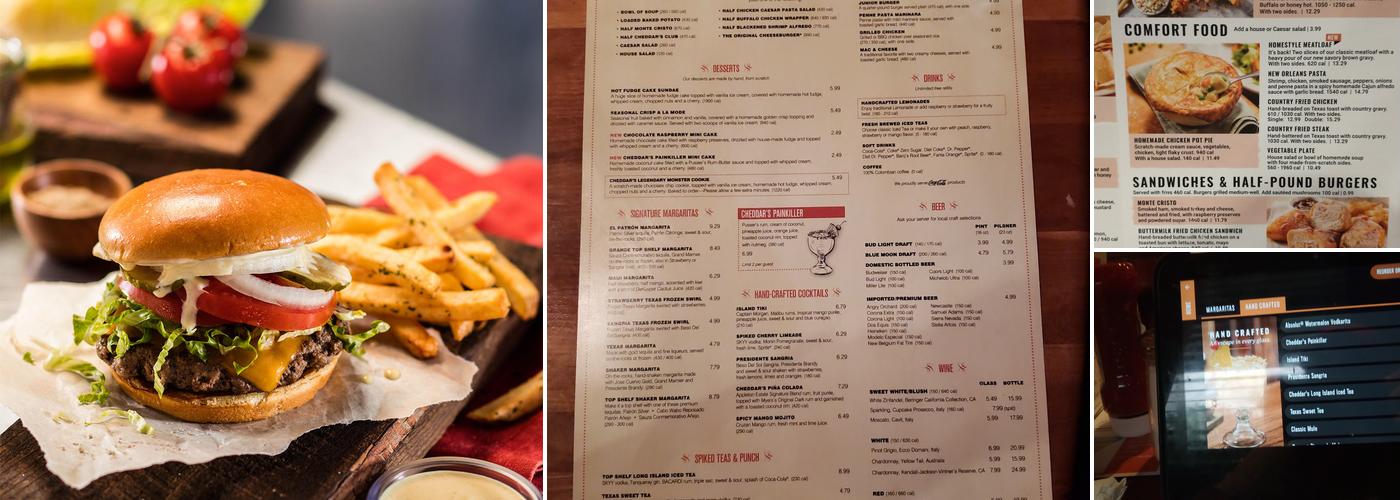 Cheddar's Scratch Kitchen Menu