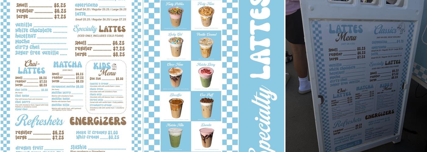 Marie’s Coffee Menu