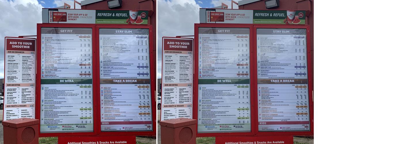 Smoothie King Menu