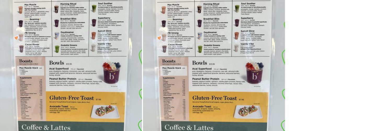 Beaming Menu
