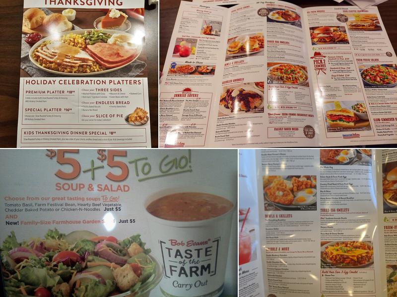 Bob Evans Menu