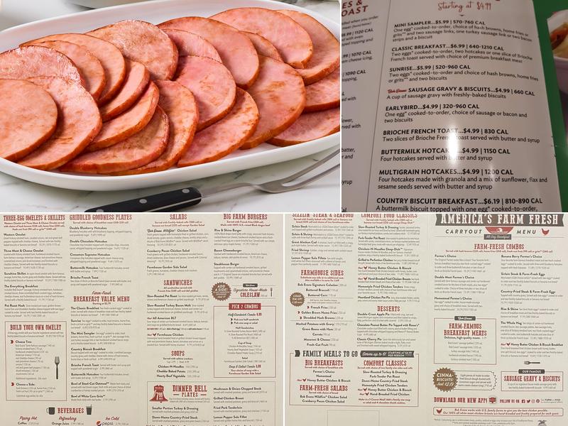 Bob Evans Menu