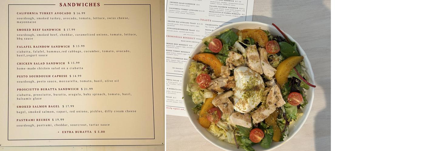 Cheminé Menu