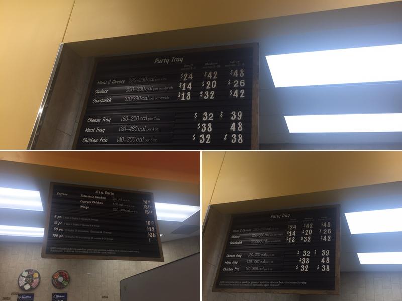 Walmart Deli Menu