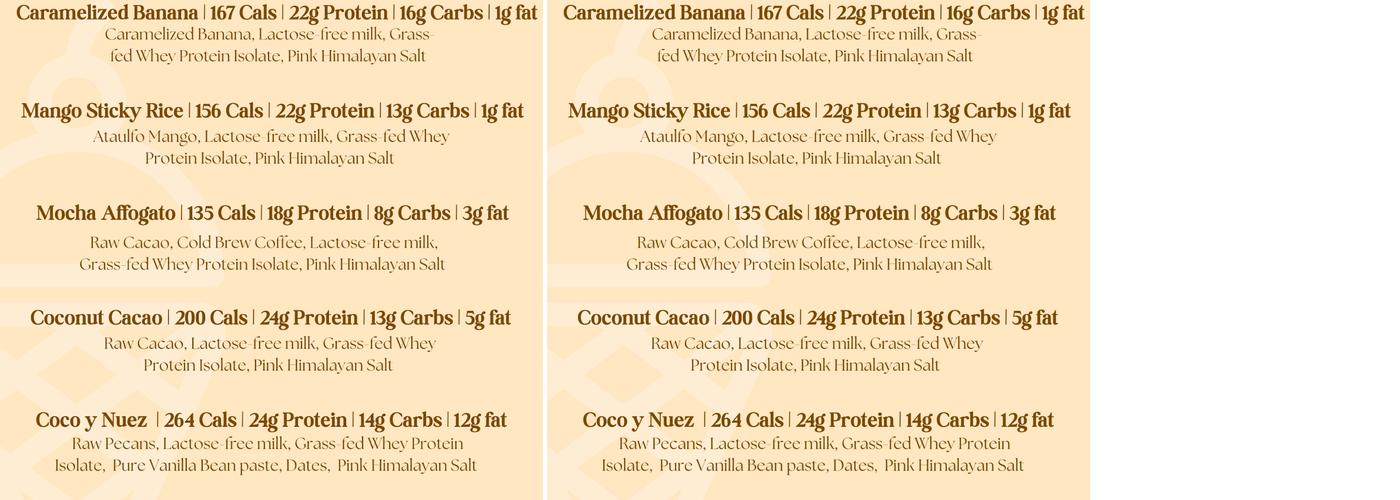 Nu Scoops Menu