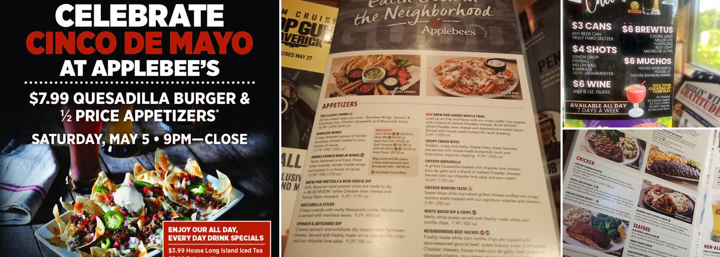 Applebee's Grill + Bar Menu