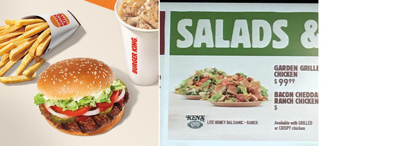 Burger King Menu