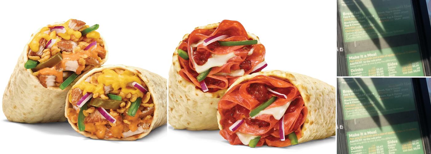 Subway Menu