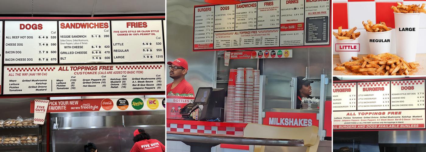 Five Guys Menu