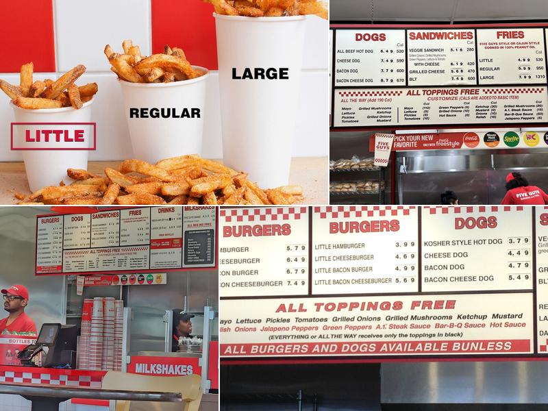 Five Guys Menu