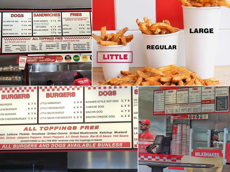 Five Guys Menu