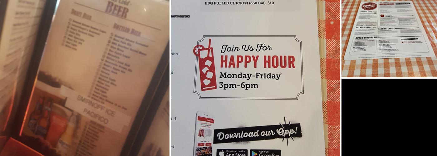 Famous Dave's Bar-B-Que Menu