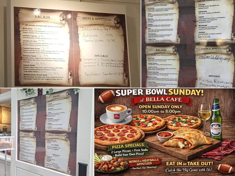 Bella Cafe Menu
