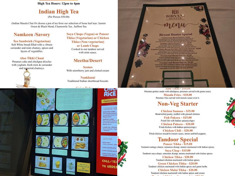 Biryani Hunter Menu