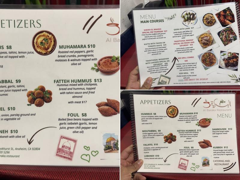 Kimo Shawarma Menu