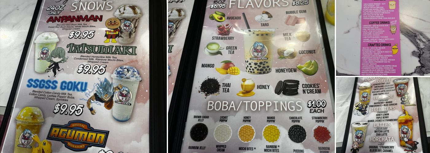 Chibi Cafe Menu