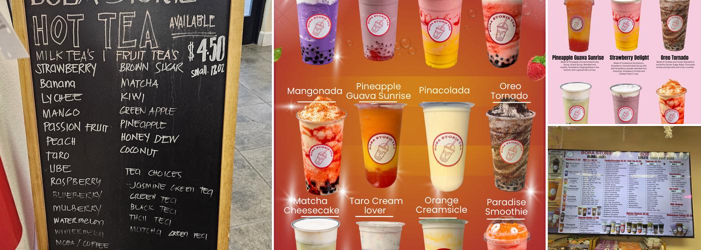 Boba Storie Menu
