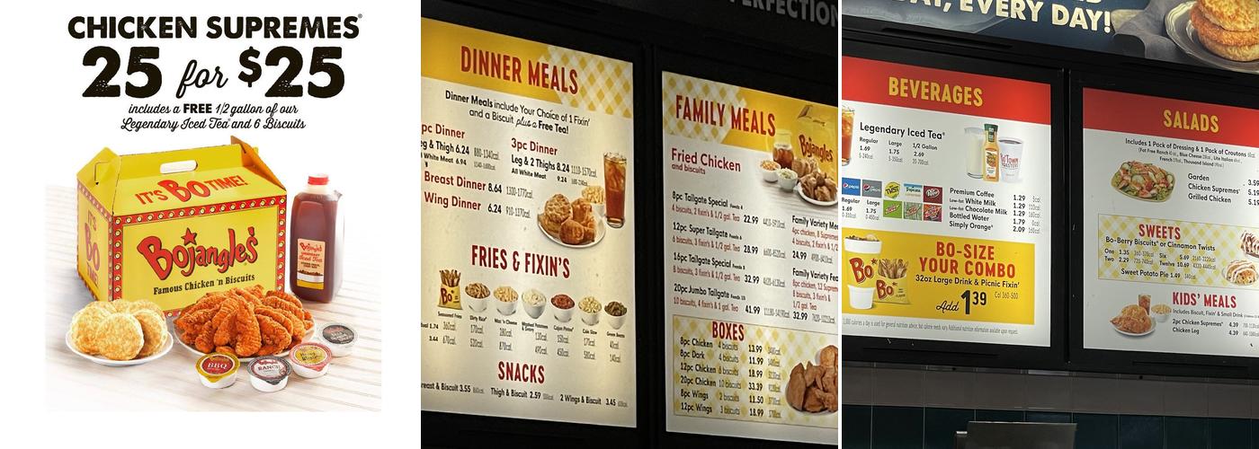 Bojangles Menu
