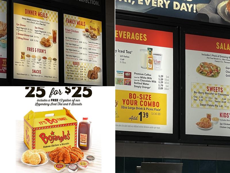 Bojangles Menu
