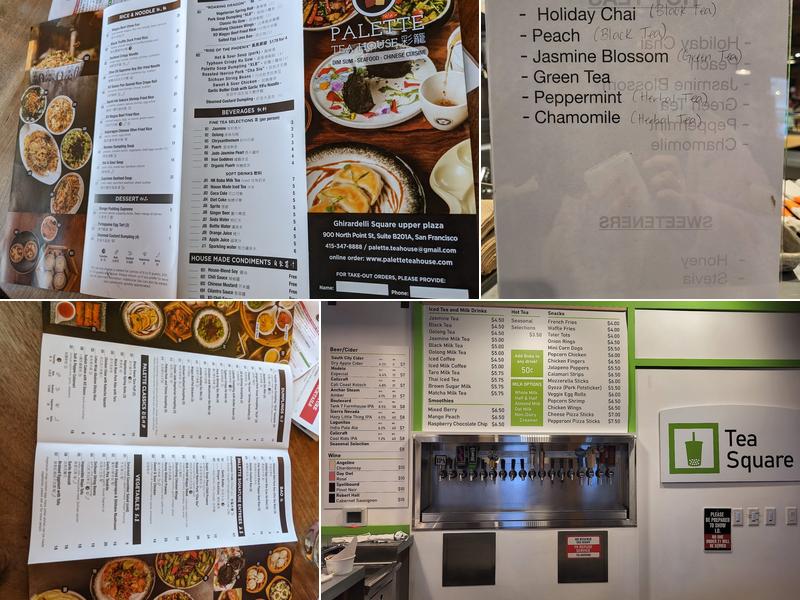 Tea Square Menu