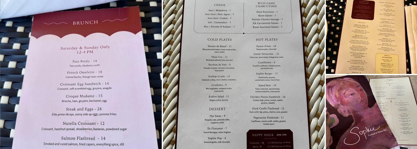 Sophie Menu