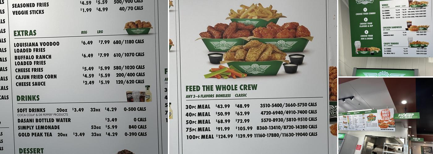 Wingstop Menu