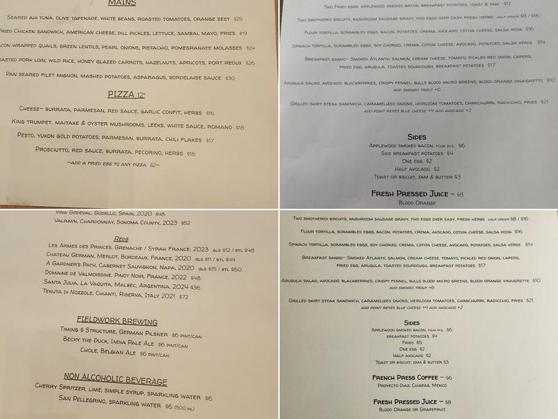 Duke's Dining Hall Menu