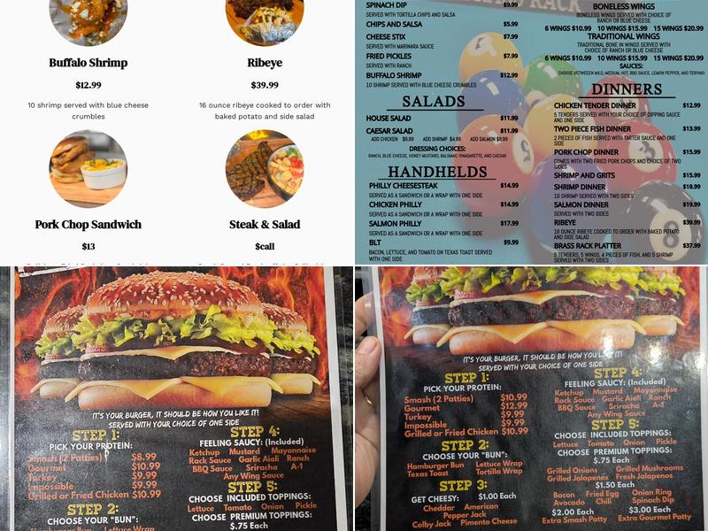 Brass Rack Menu