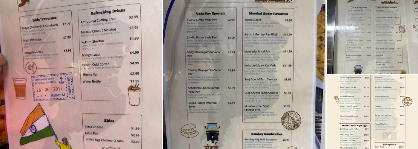 AAMCHI MUMBAI Menu