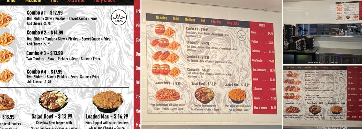 Chikin Drip Menu