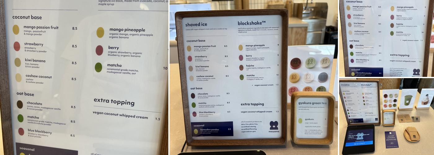 mewame Menu