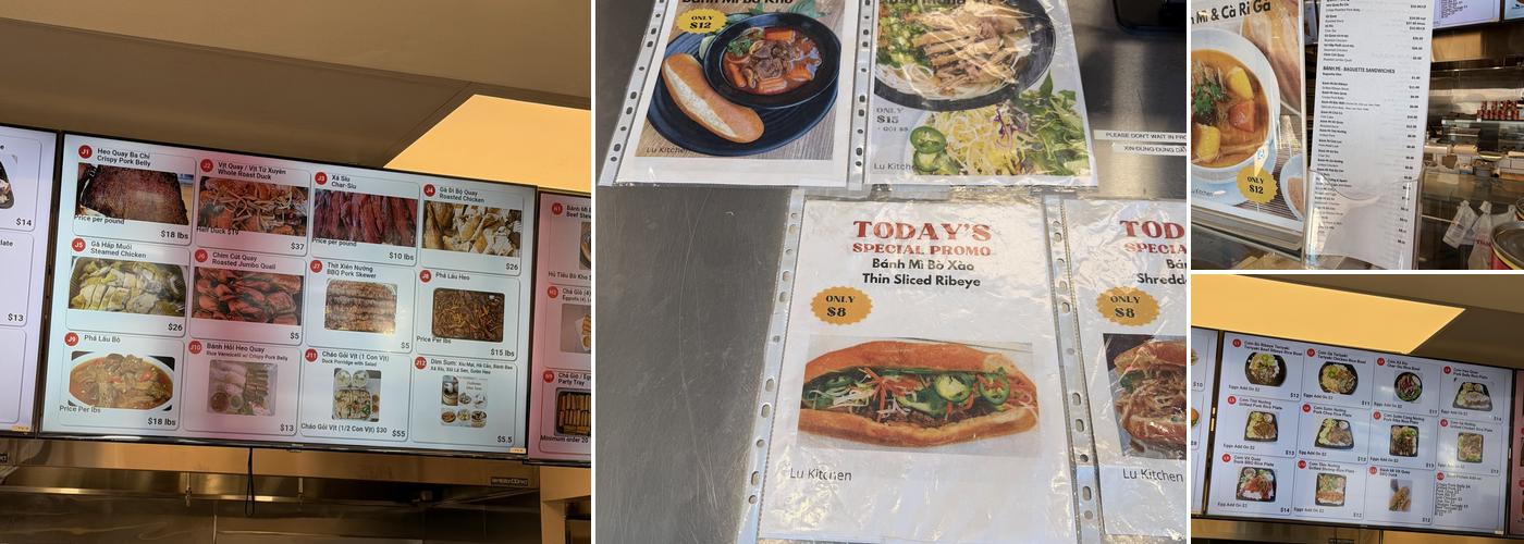 Lu Kitchen Menu